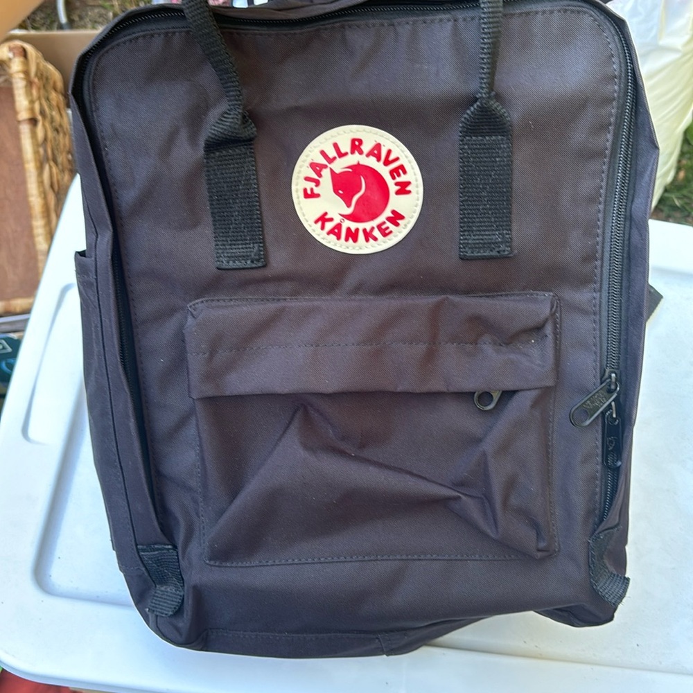 Fjallraven black backpack great condition